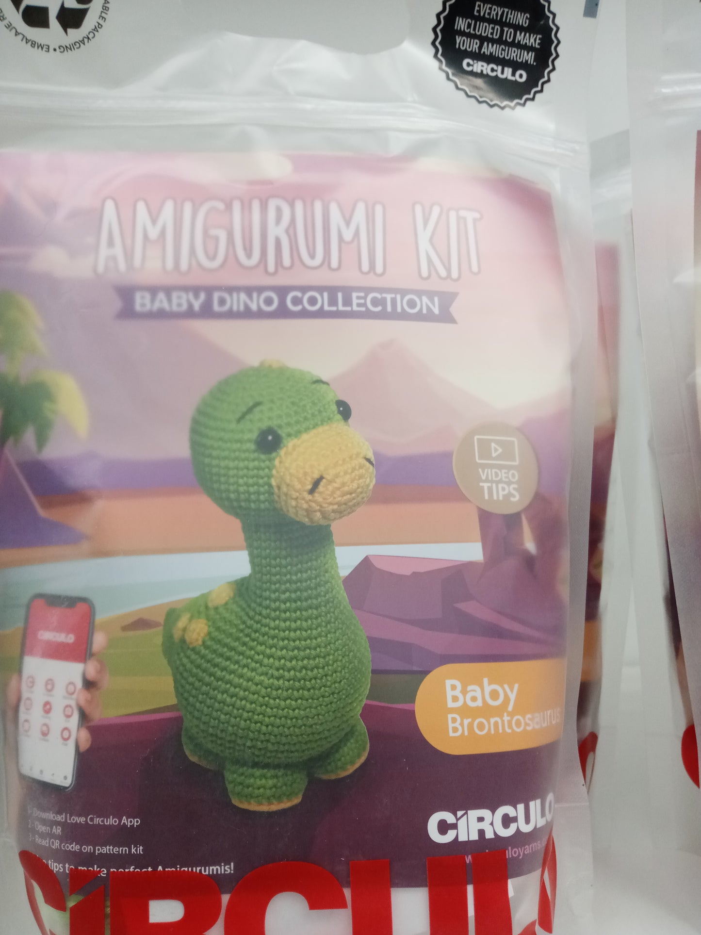 Circulo Dinot- amigurumipakkaus