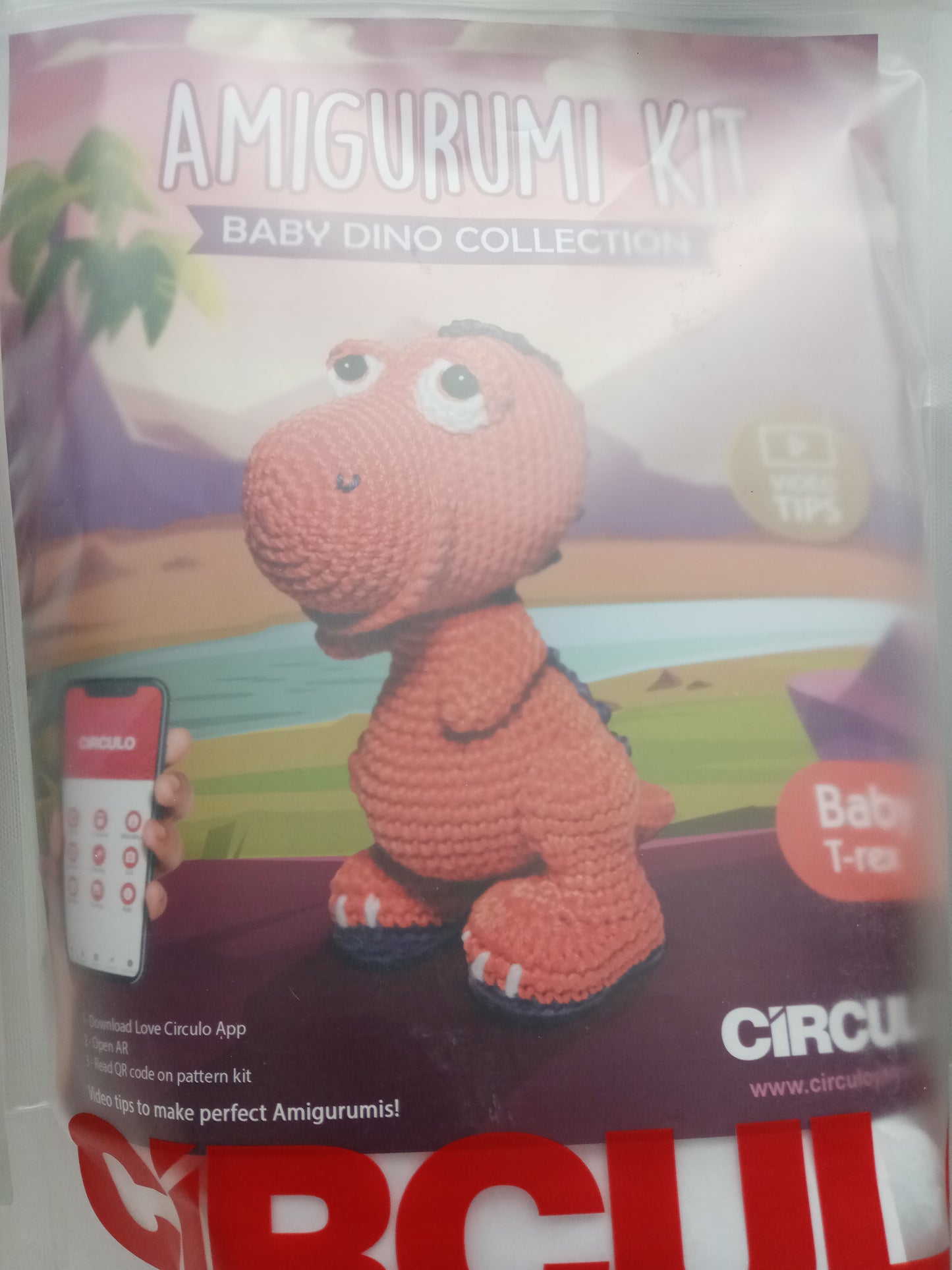 Circulo Dinot- amigurumipakkaus