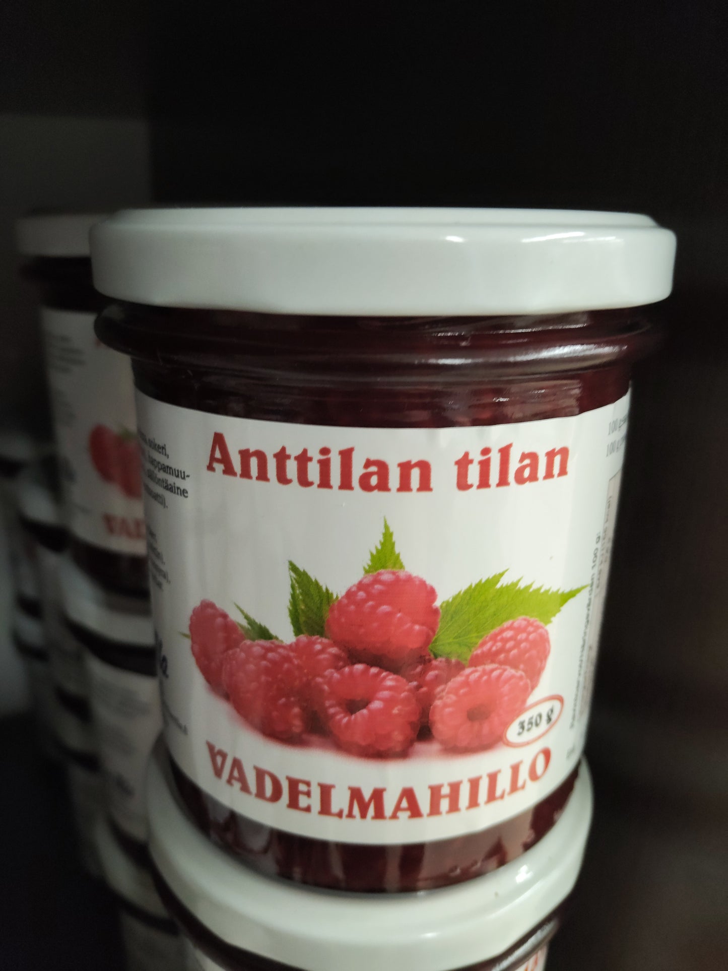 Vadelmahillo 350g