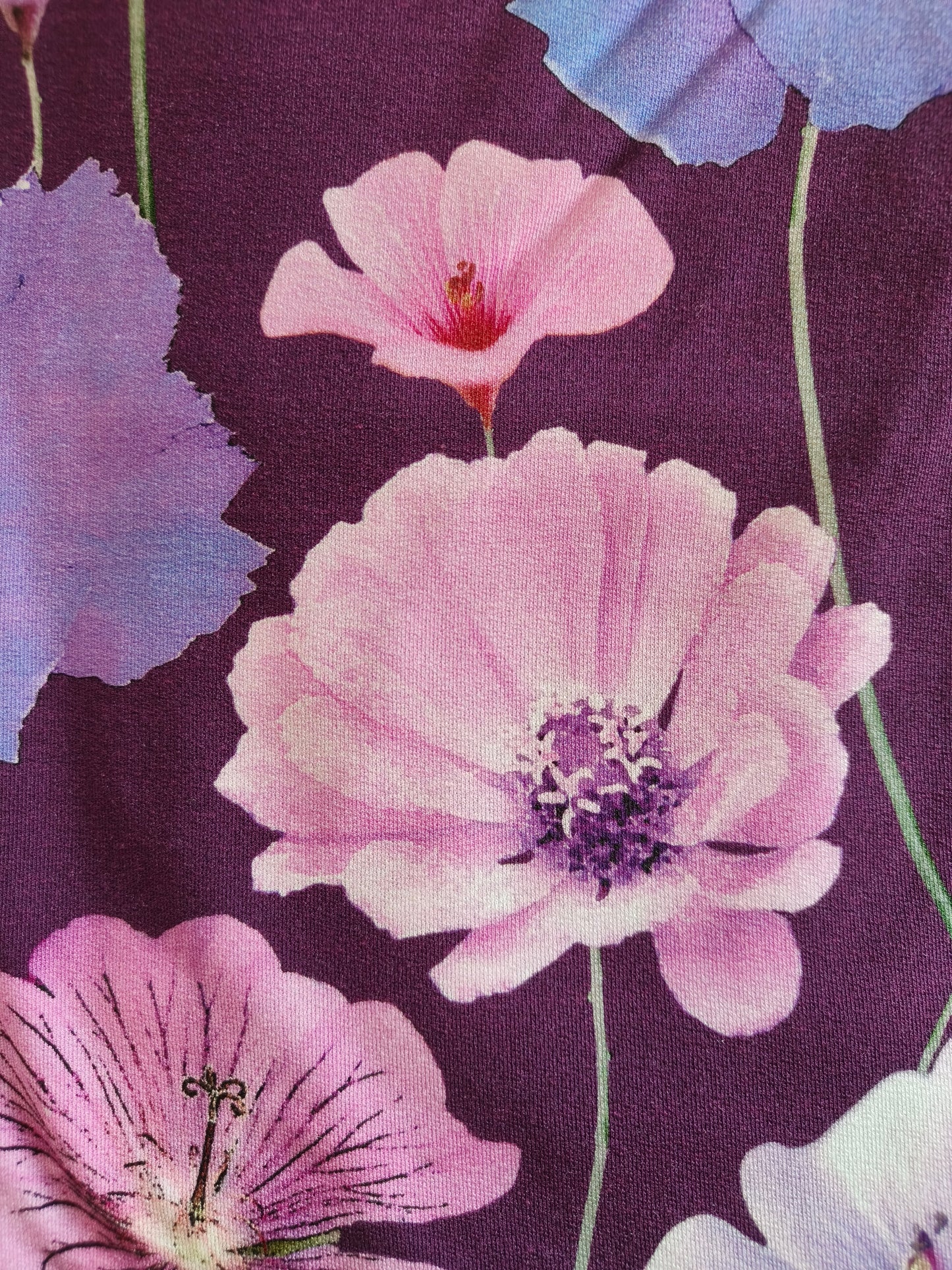 Heli, violetti (Tencel kreppitrikoo)