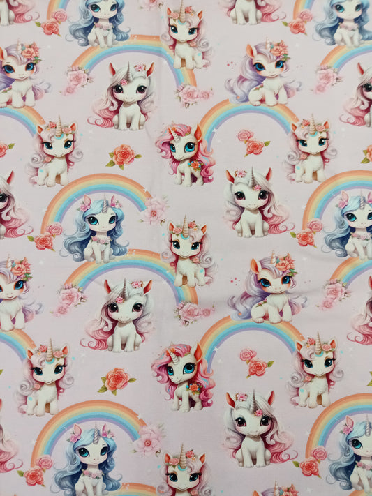 Unicorns, vaaleanpunainen (trikoo)