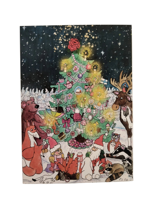 Eläinten Joulu- kortti