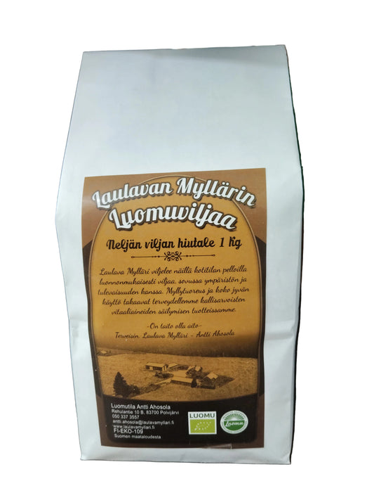 Luomuneljänviljan hiutale